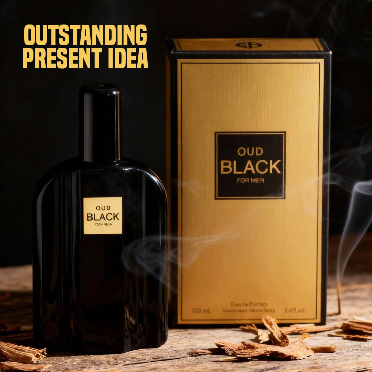 Oud Black Spray Perfume Eau De Parfum For Men - 100ML/3.4FL.OZ.