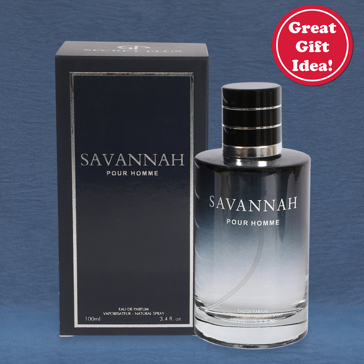Savannah Spray Cologne Eau De Parfum For Men - 100ML/3.4 FL.OZ.
