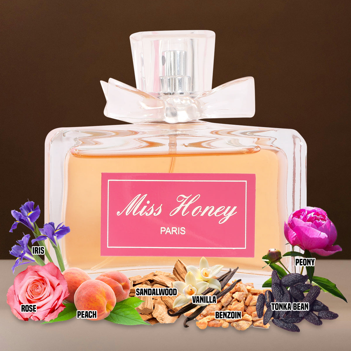Miss Honey Paris Spray Perfume Eau De Parfum For Women - 100ML/3.4 FL.OZ