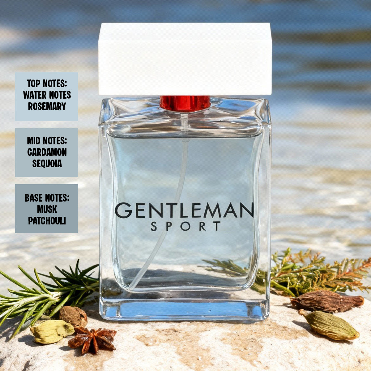 Gentleman Sport Spray Perfume Eau De Parfum For Men - 100ML/3.4FL.OZ.