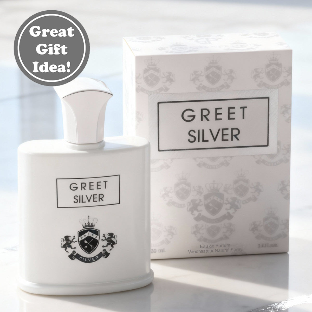 Greet Silver Spray Perfume Eau De Parfum For Men - 100ML/3.4FL.OZ.