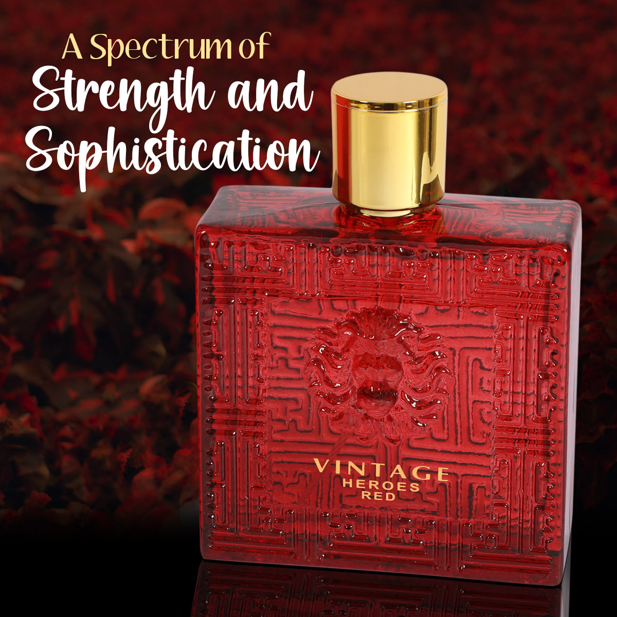Vintage Heroes Red Spray Cologne Eau De Parfum For Men - 100ML/3.4 FL.OZ.
