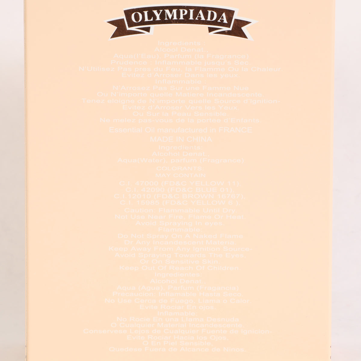 Olympiada Spray Perfume Eau De Parfum For Women - 100ML/3.4FL.OZ.