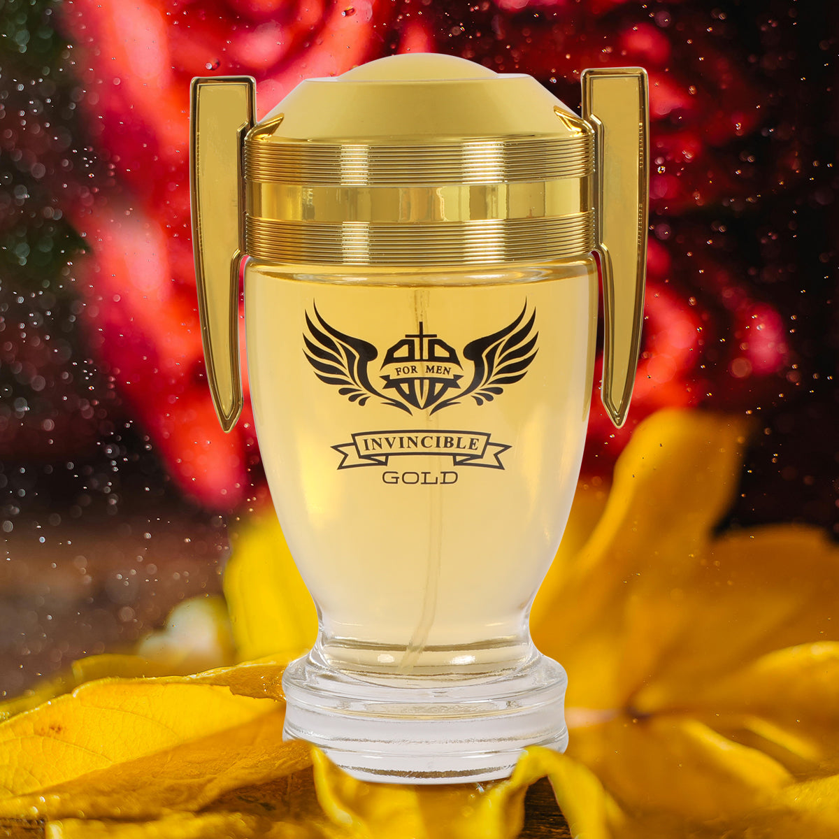 Invincible Gold Spray Cologne Eau De Parfum For Men - 100ML/3.4 FL.OZ.