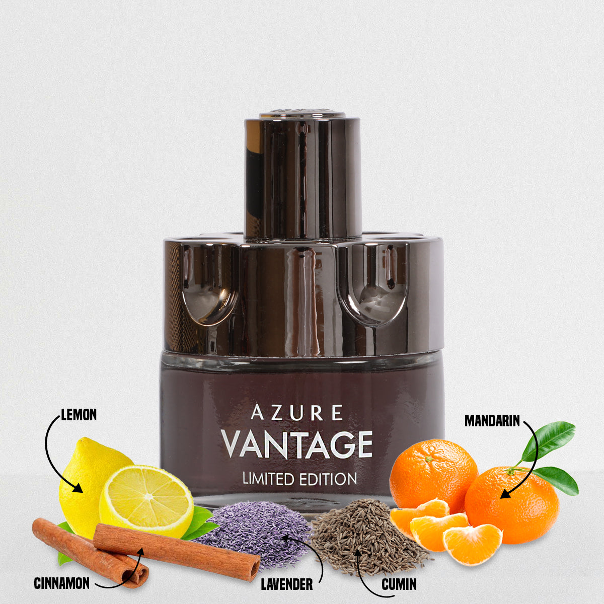 Azure Vantage Limited Edition Spray Cologne Eau De Parfum For Men - 100ML/3.4 FL.OZ.