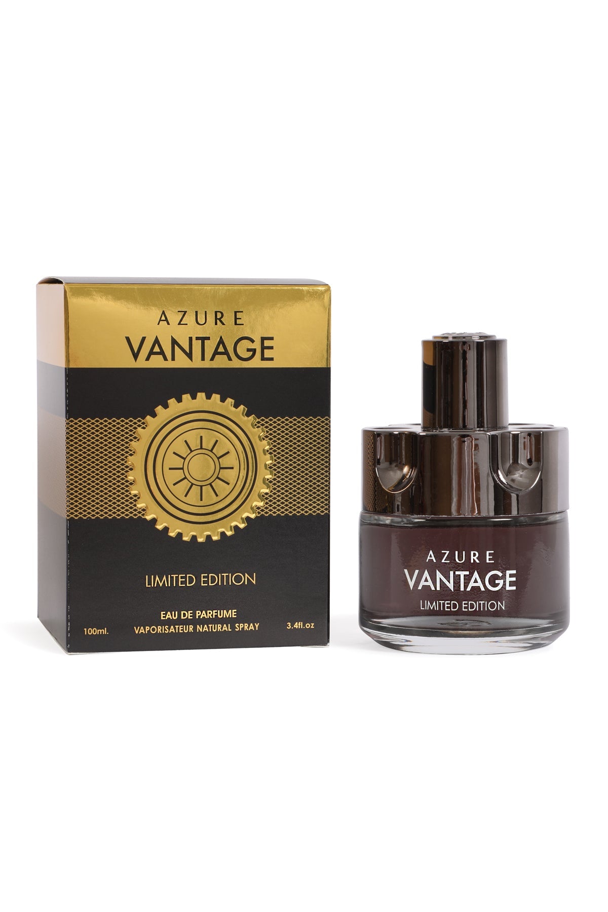 Azure Vantage Limited Edition Spray Cologne Eau De Parfum For Men - 100ML/3.4 FL.OZ.