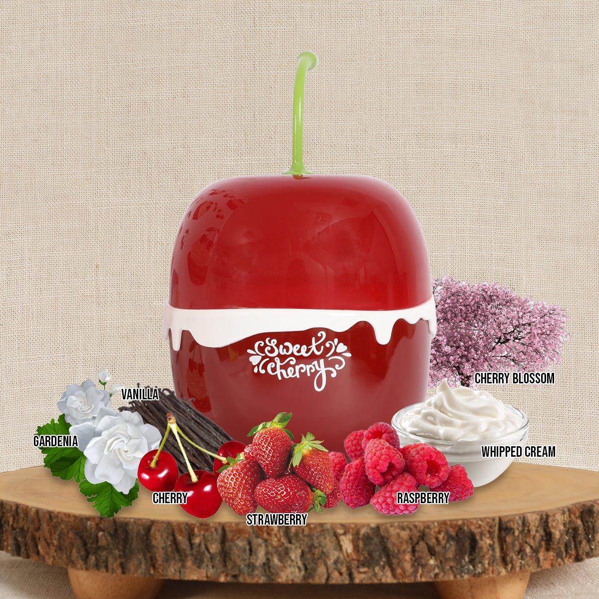 Sweet Cherry Spray Perfume Eau De Parfum For Women - 100ML/3.4 FL.OZ/3PCS
