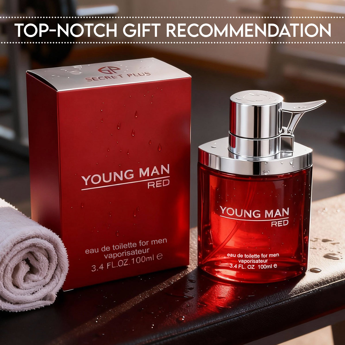 Young Man Red Spray Perfume Eau De Parfum For Men - 100ML/3.4FL.OZ.