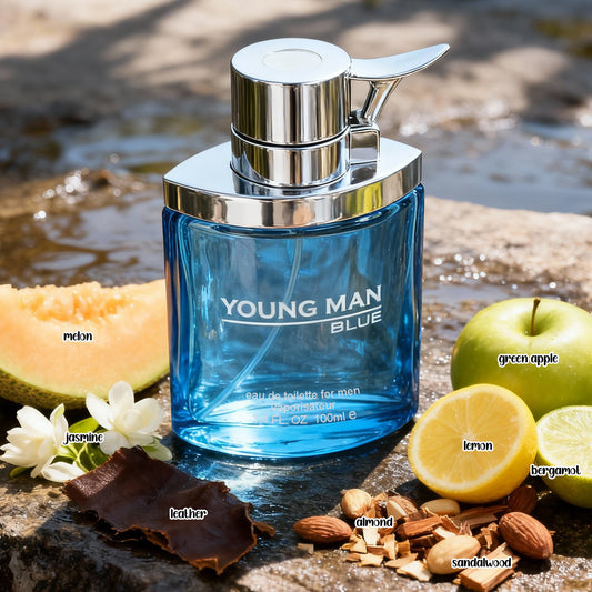 Young Man Blue Spray Perfume Eau De Parfum For Men - 100ML/3.4FL.OZ.