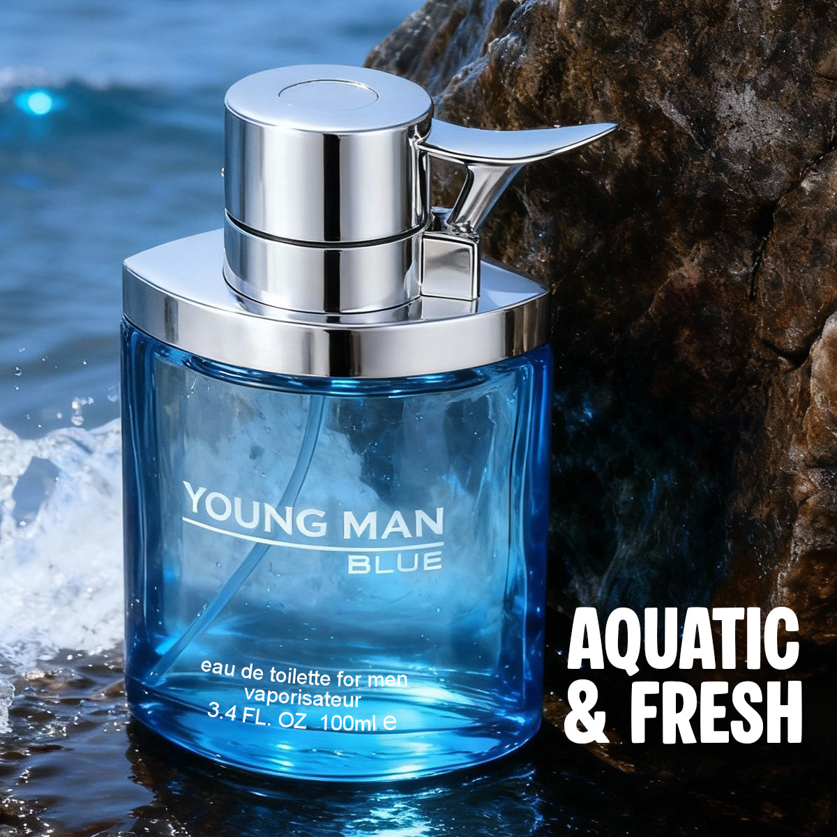 Young Man Blue Spray Perfume Eau De Parfum For Men - 100ML/3.4FL.OZ.