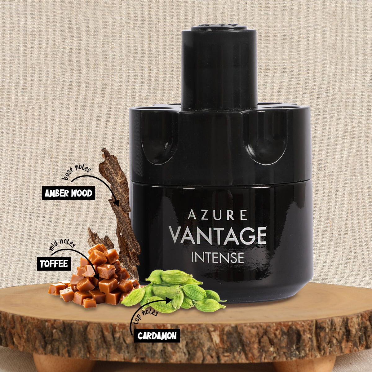 Azure Vantage Intense Spray Cologne Eau De Parfum For Men - 100ML/3.4 FL.OZ.