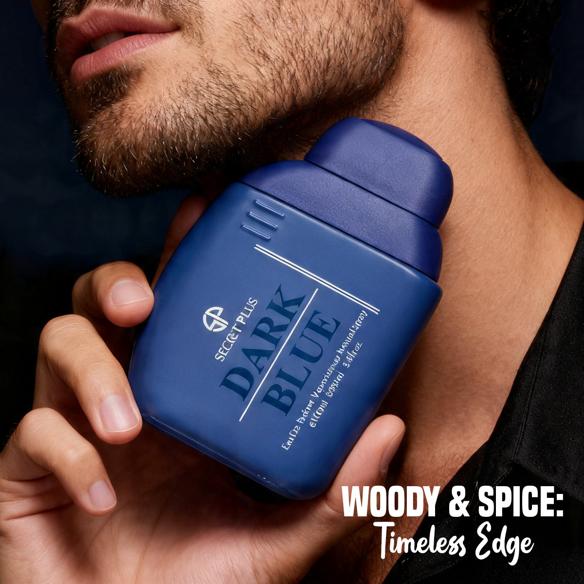 Dark Blue Spray Perfume Eau De Parfum For Men - 100ML/3.4FL.OZ./3PCS