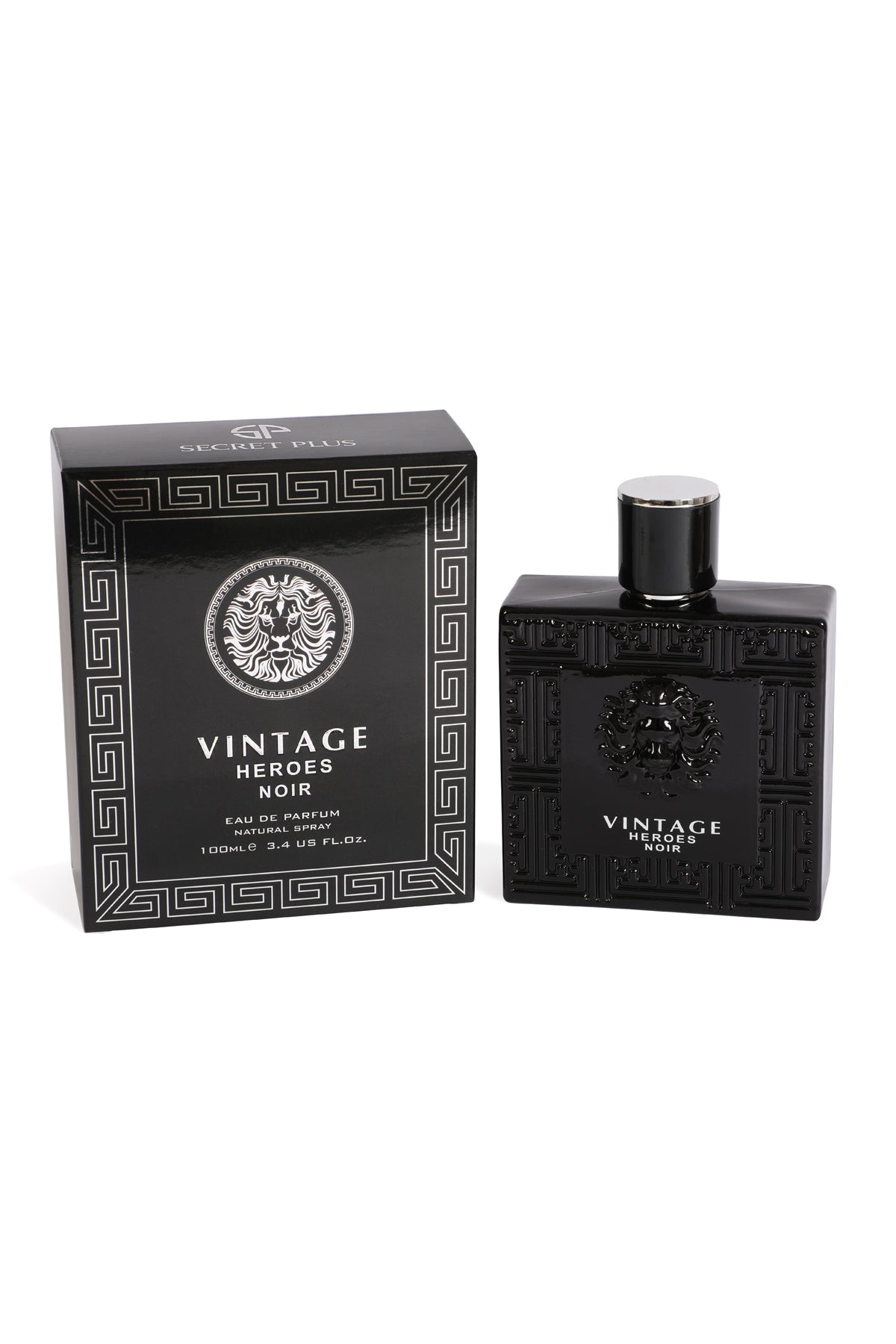 Vintage Hereos Noir Spray Cologne Eau De Parfum For Men - 100ML/3.4 FL.OZ.