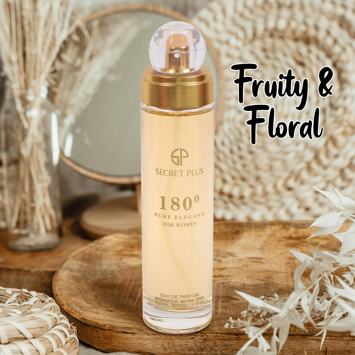 180 Pure Elegant Spray Perfume Eau De Parfum For Women - 100ML/3.4FL.OZ.