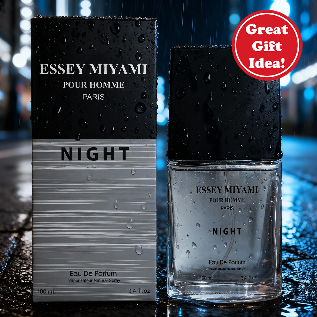 Essey Miyami Paris Night Spray Perfume Eau De Parfum For Men - 100ML/3.4FL.OZ.