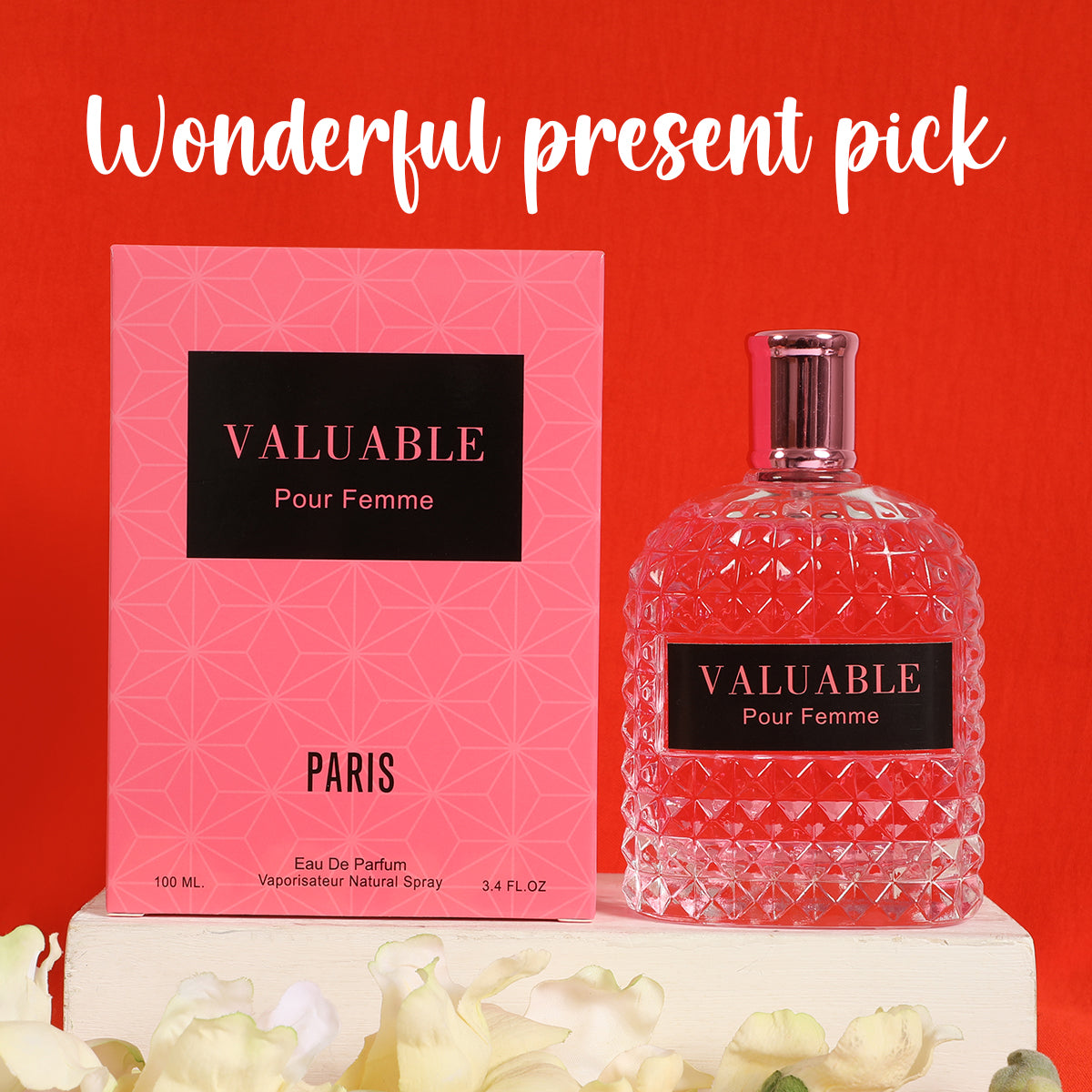 Valuable Pour Femme Paris Spray Perfume Eau De Parfum For Women - 100ML/3.4 FL.OZ.