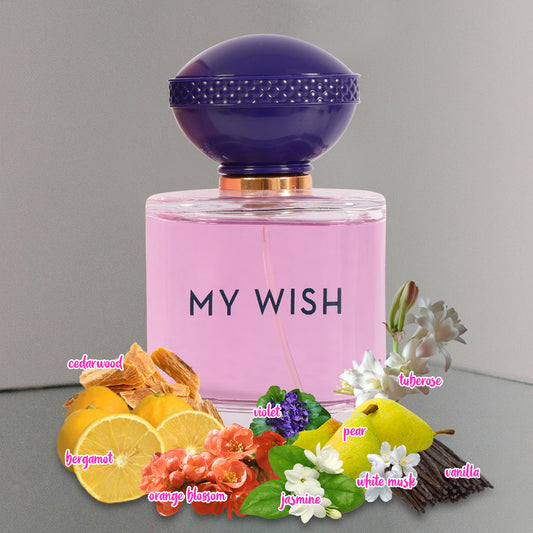 My Wish Spray Perfume Eau De Parfum For Women - 100ML/3.4 FL.OZ.