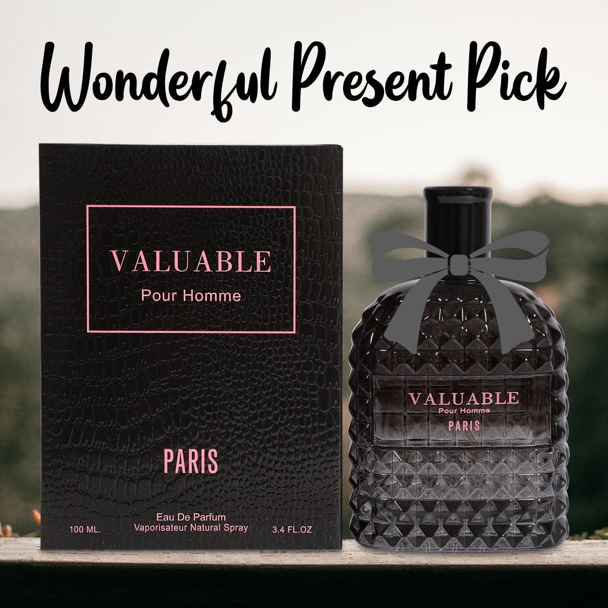 Valuable Pour Homme Paris Spray Cologne Eau De Parfum For Men - 100ML/3.4 FL.OZ.