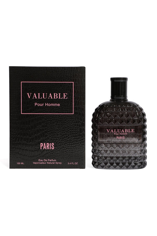 Valuable Pour Homme Paris Spray Cologne Eau De Parfum For Men - 100ML/3.4 FL.OZ.