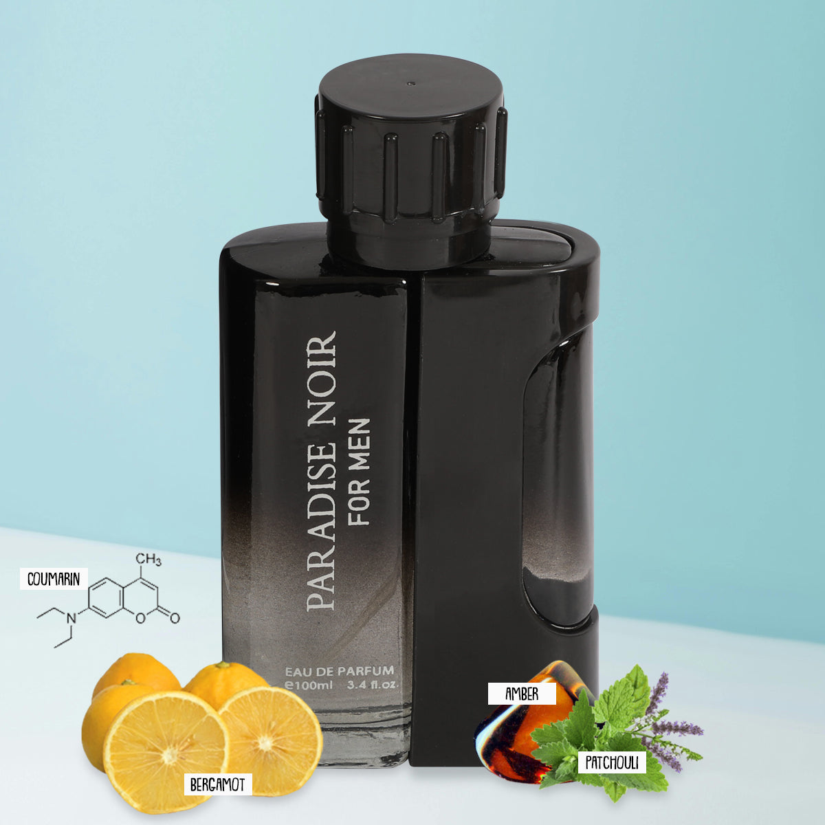 Paradise Noir Spray Perfume Eau De Parfum For Men - 100ML/3.4FL.OZ.