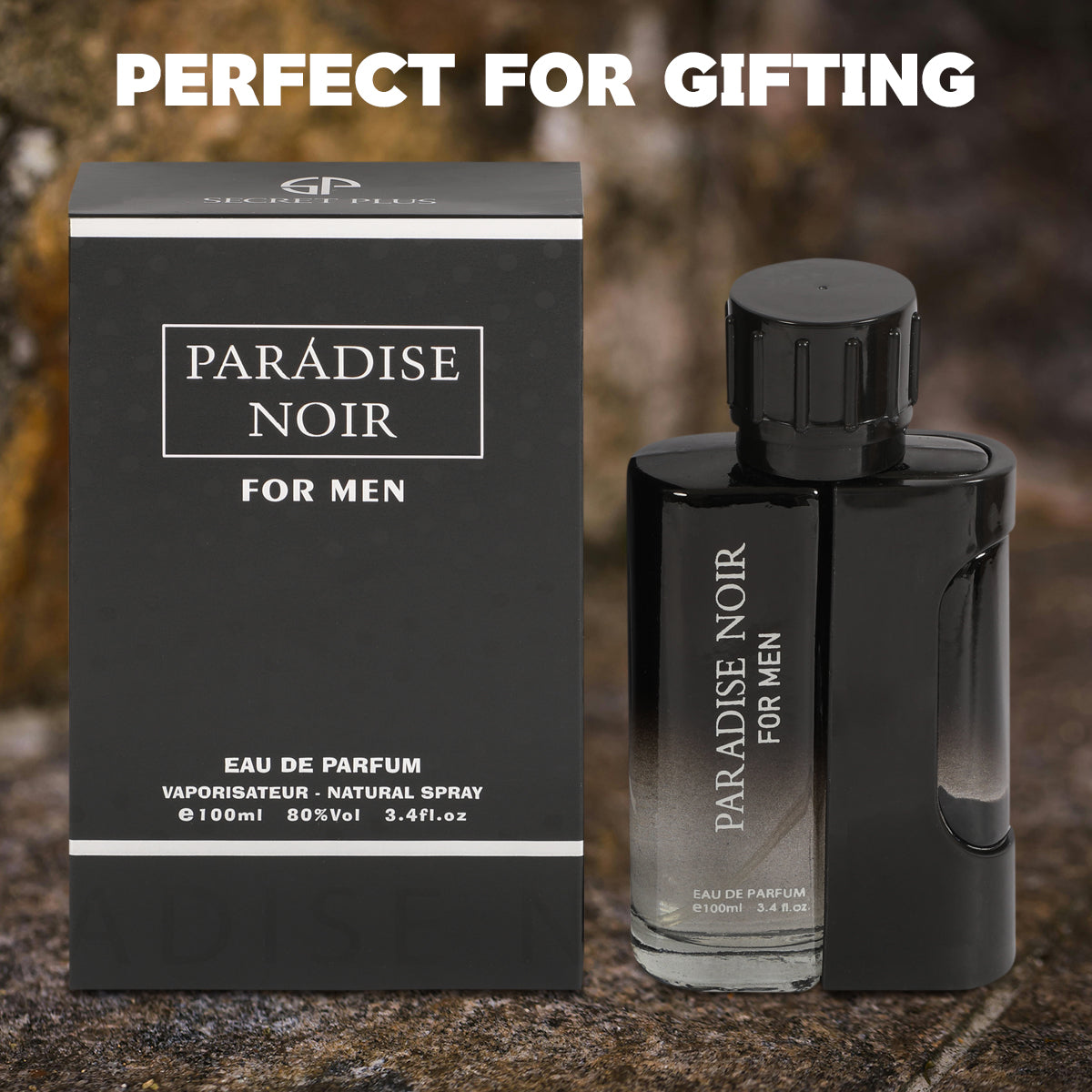 Paradise Noir Spray Perfume Eau De Parfum For Men - 100ML/3.4FL.OZ.