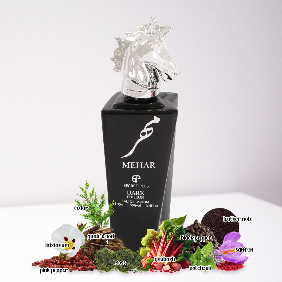 Mehar Dark Edition Spray Perfume Eau De Parfum For Men - 100ML/3.4FL.OZ.