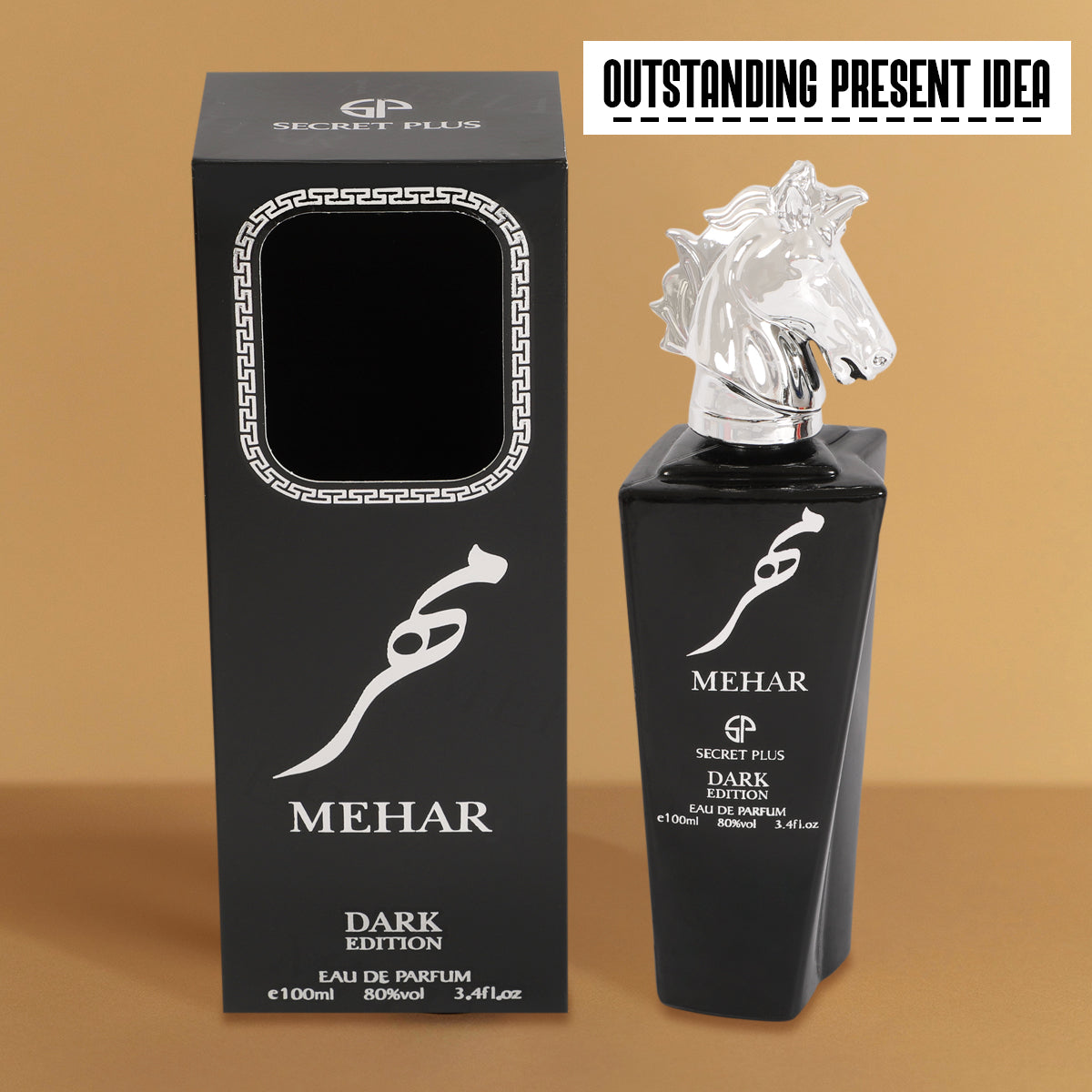 Mehar Dark Edition Spray Perfume Eau De Parfum For Men - 100ML/3.4FL.OZ.