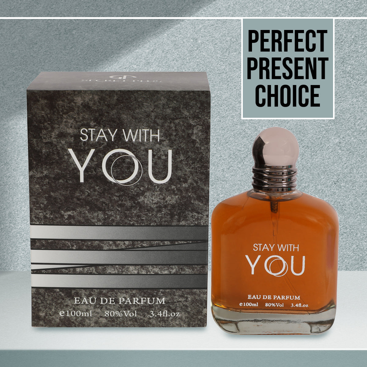 Stay With You Spray Perfume Eau De Parfum For Men - 100ML/3.4 FL.OZ.