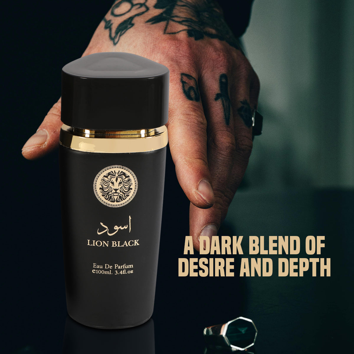 Lion Black Spray Perfume Eau De Parfum For Men - 100ML/3.4 FL.OZ.