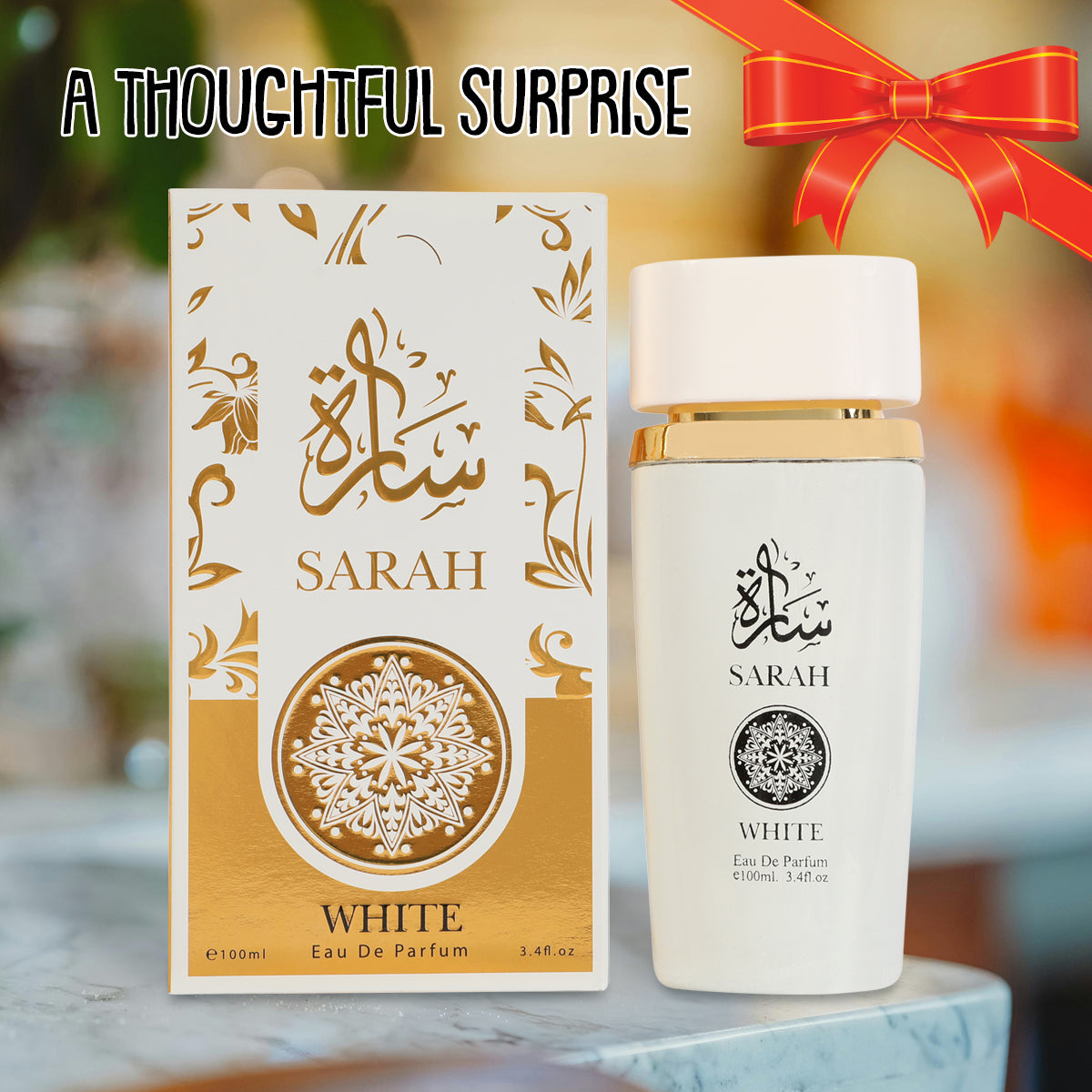 Sarah White Spray Perfume Eau De Parfum For Women - 100ML/3.4 FL.OZ.