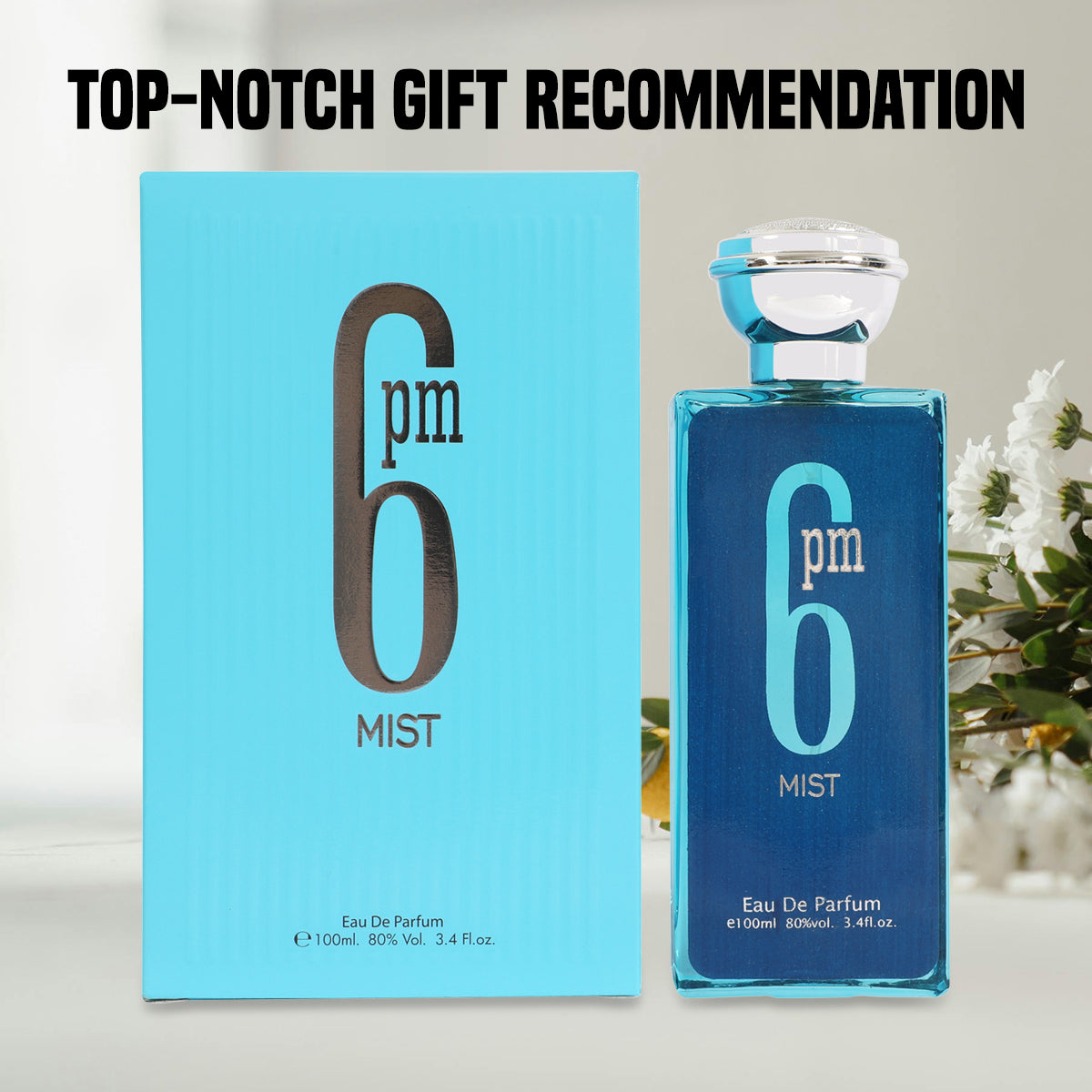 6 PM Mist Spray Perfume Eau De Parfum For Men - 100ML/3.4 FL.OZ.