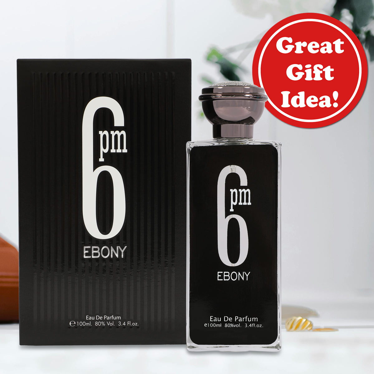 6PM Ebony Spray Perfume Eau De Parfum For Men - 100ML/3.4 FL.OZ.
