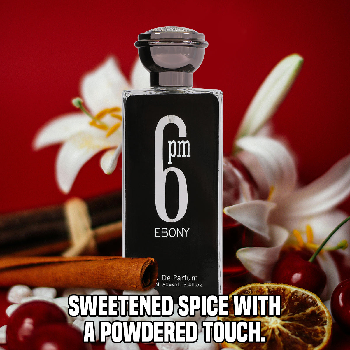 6PM Ebony Spray Perfume Eau De Parfum For Men - 100ML/3.4 FL.OZ.