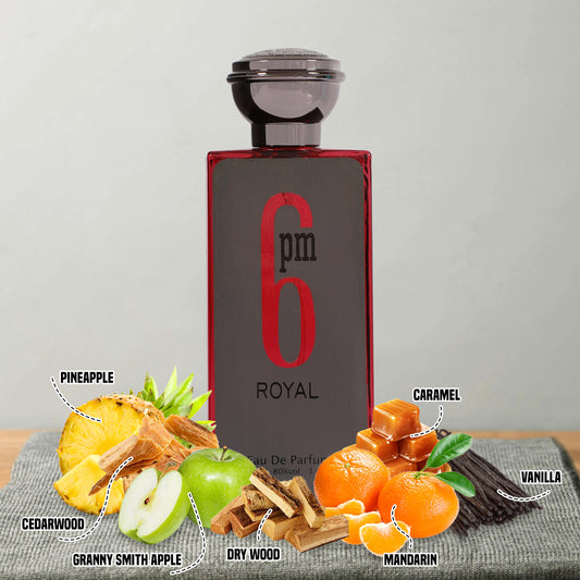 6 PM Royal Spray Perfume Eau De Parfum For Men And Women - 100ML/3.4 FL.OZ.
