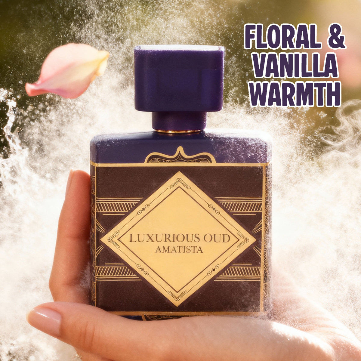 Luxurious Oud Amatista Spray Perfume Eau De Parfum For Women - 100ML/3.4FL.OZ.