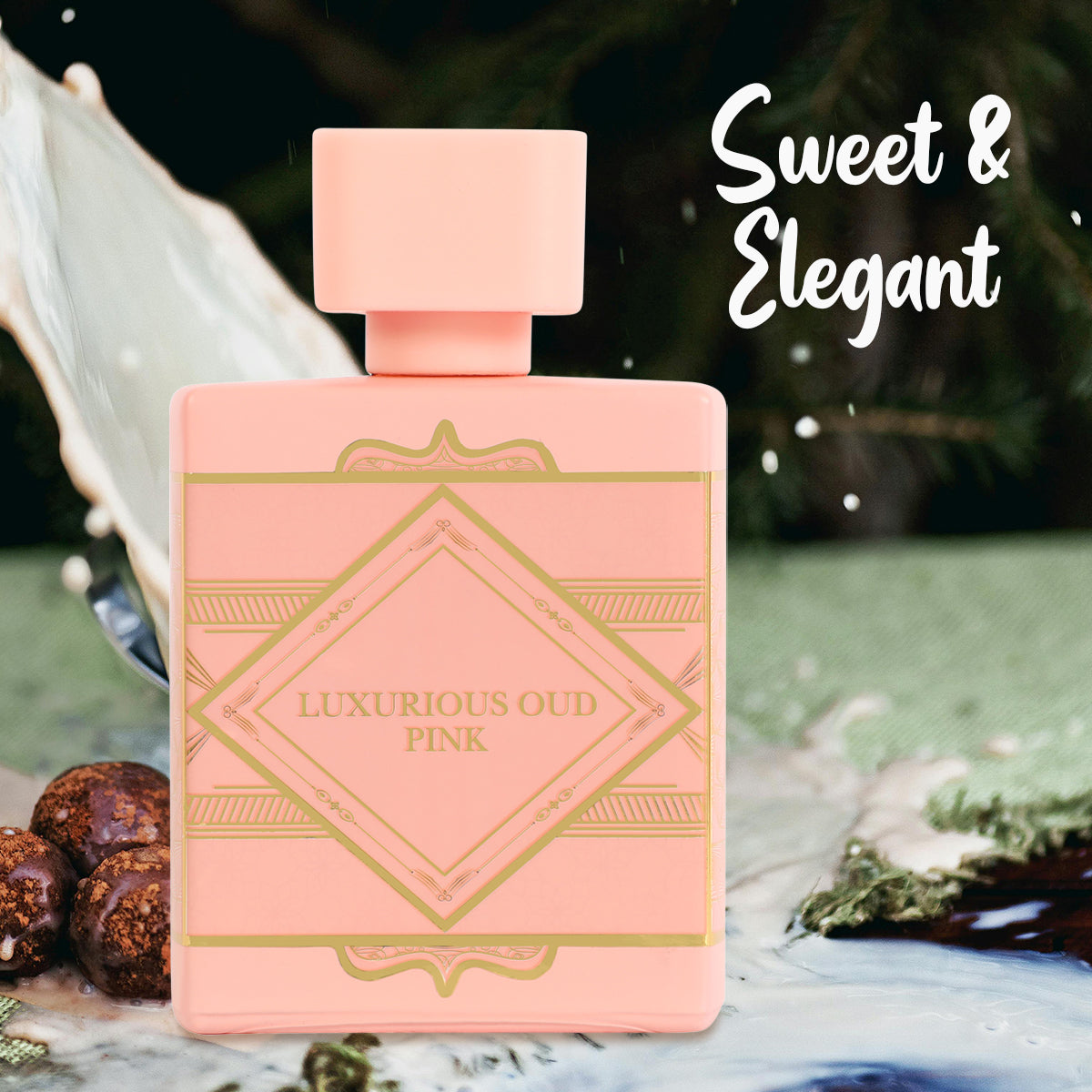 Luxurious Oud Pink Spray Perfume Eau De Parfum For Women - 100ML/3.4FL.OZ