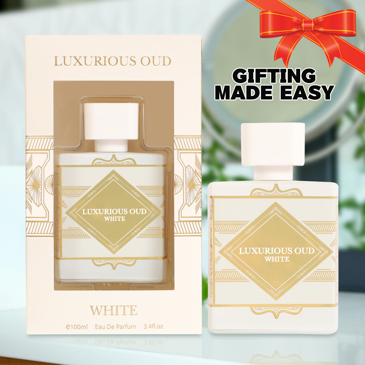 Luxurious Oud White Spray Perfume Eau De Parfum For Women - 100ML/3.4FL.OZ.