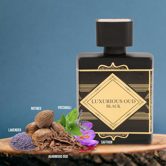 Luxurious Oud Black Spray Perfume Eau De Parfum For Men - 100ML/3.4FL.OZ.