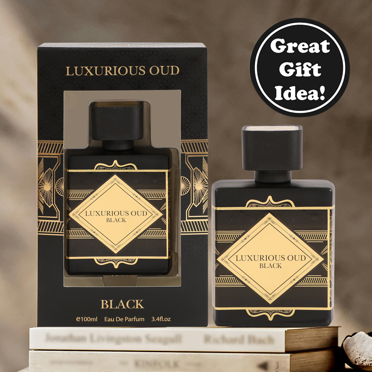 Luxurious Oud Black Spray Perfume Eau De Parfum For Men - 100ML/3.4FL.OZ.