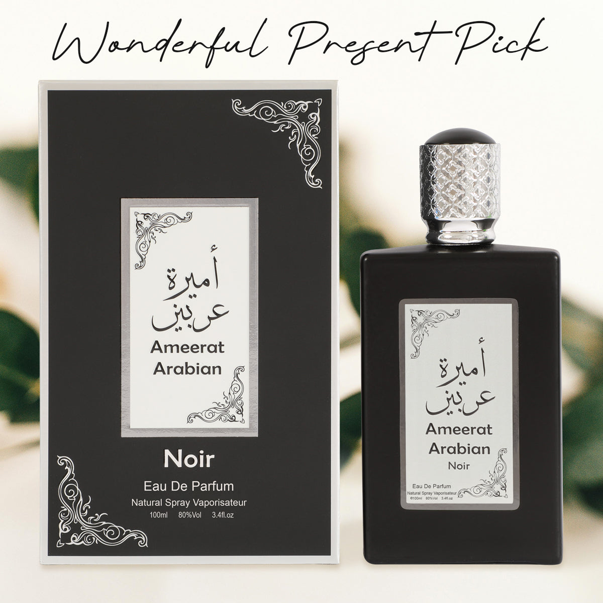 Ameerat Arabian Noir Spray Perfume Eau De Parfum For Men - 100ML/3.4FL.OZ./3PCS