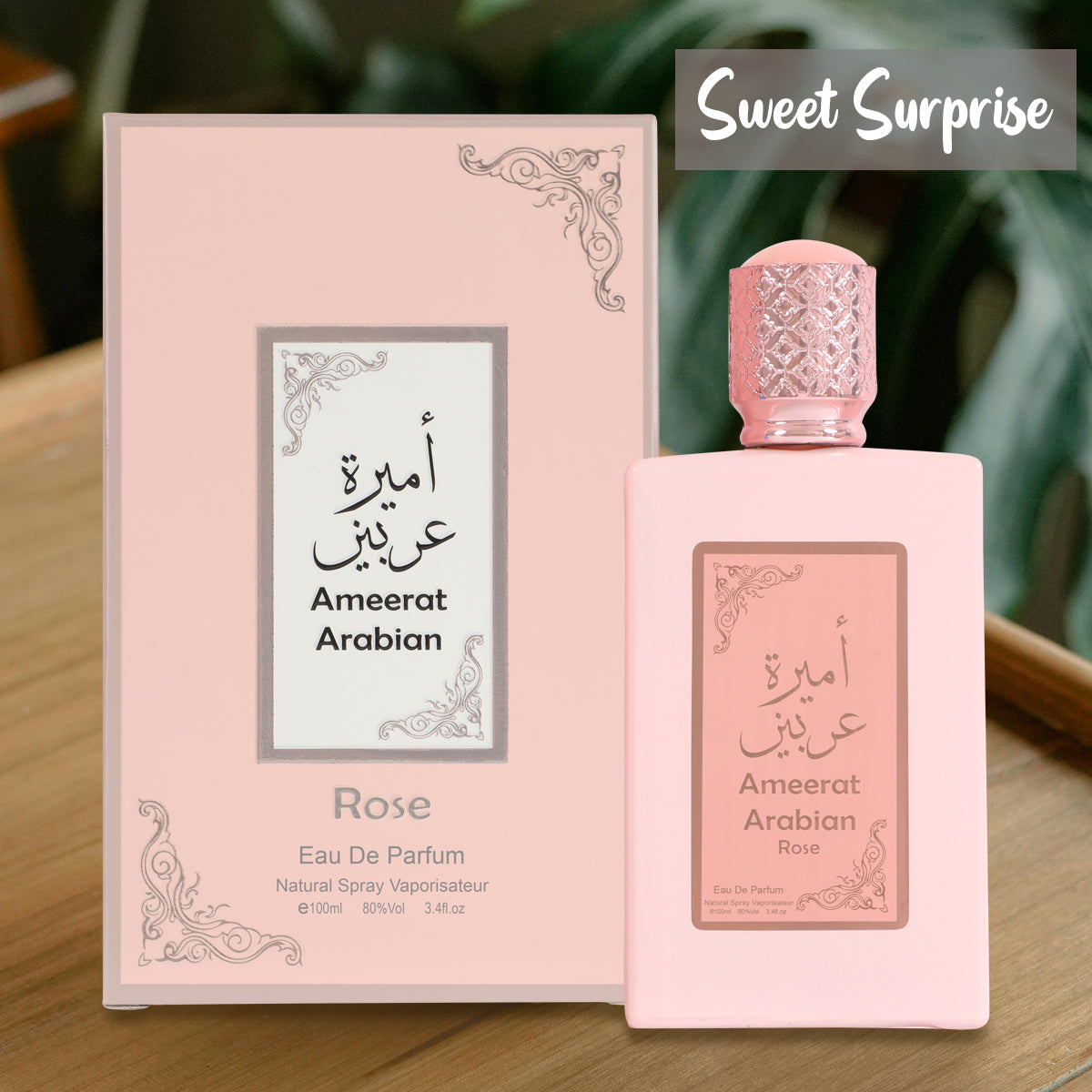 Ameerat Arabian Rose Spray Perfume Eau De Parfum For Women - 100ML/3.4FL.OZ.