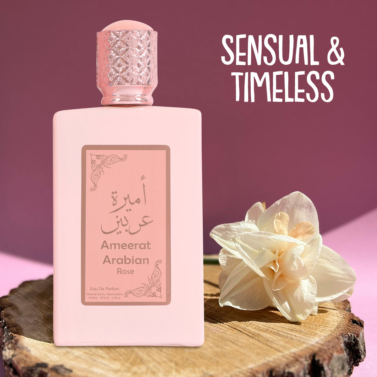 Ameerat Arabian Rose Spray Perfume Eau De Parfum For Women - 100ML/3.4FL.OZ.