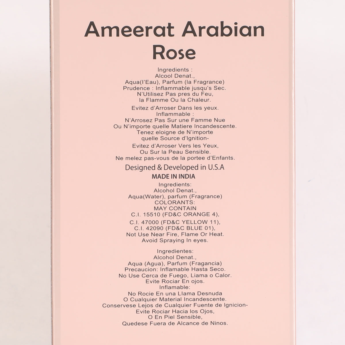 Ameerat Arabian Rose Spray Perfume Eau De Parfum For Women - 100ML/3.4FL.OZ.