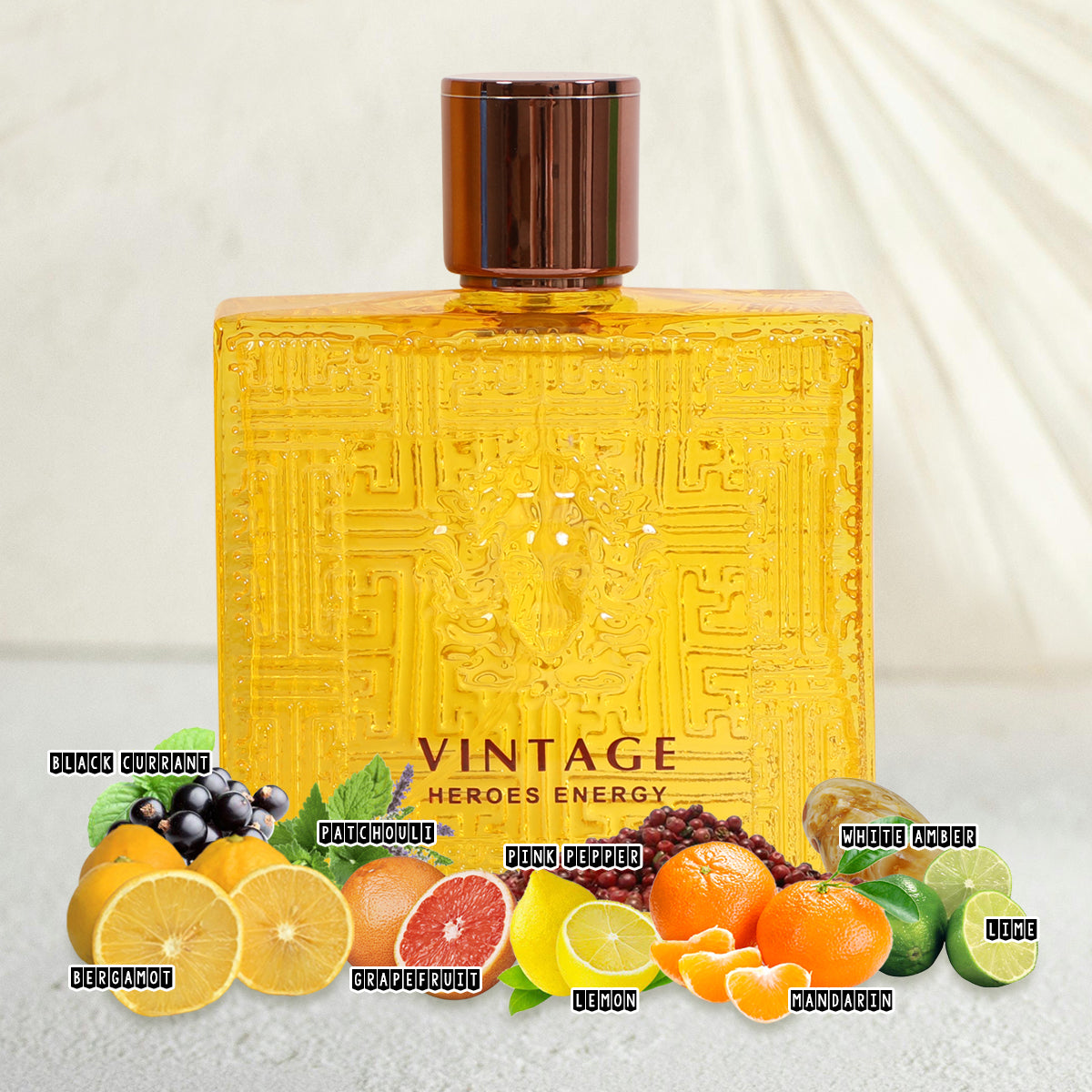 Vintage Heroes Energy Spray Perfume Eau De Parfum For Men - 100ML/3.4FL.OZ.