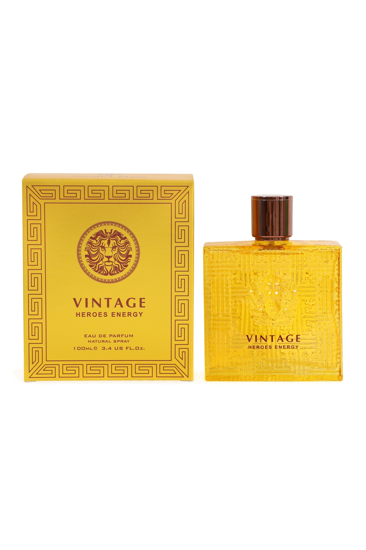 Vintage Heroes Energy Spray Perfume Eau De Parfum For Men - 100ML/3.4FL.OZ.