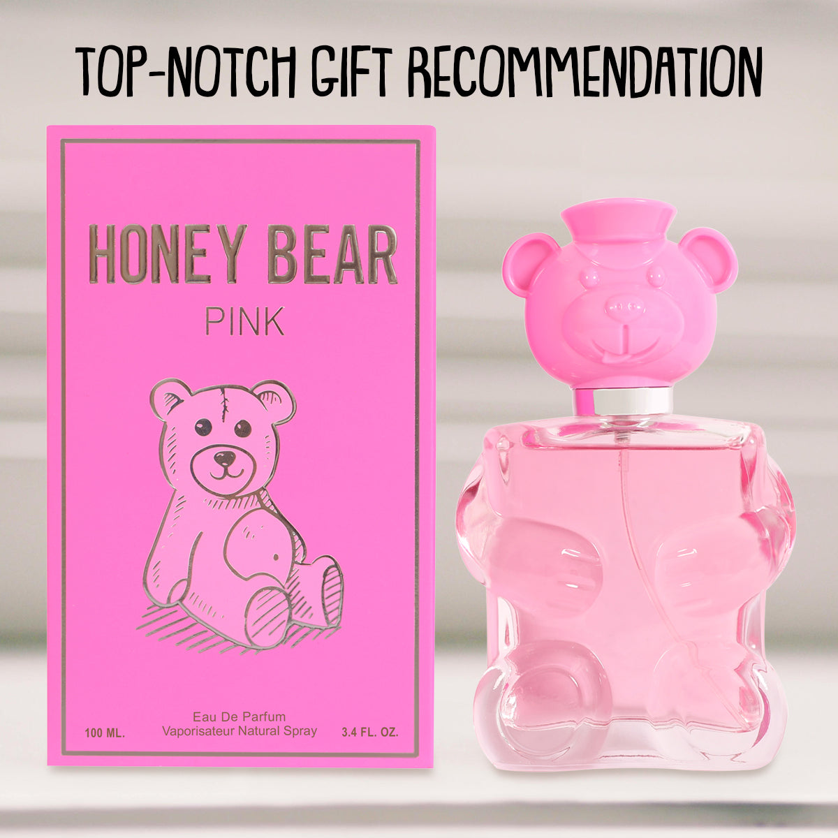 Honey Bear Pink Spray Perfume Eau De Parfum For Women - 100ML/3.4FL.OZ