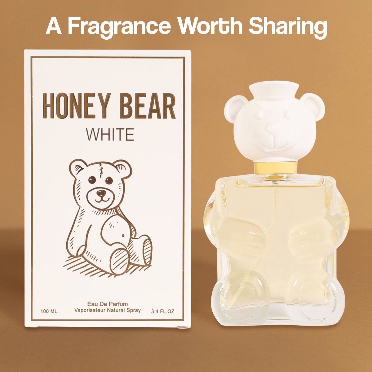 Honey Bear White Spray Perfume Eau De Parfum For Women - 100ML/3.4FL.OZ.