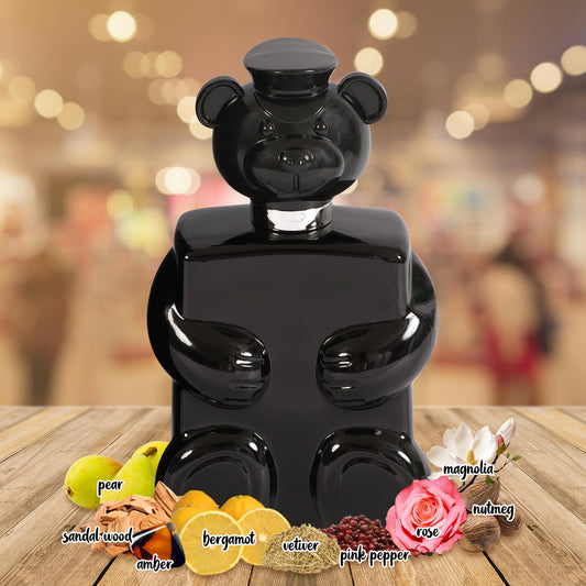 Honey Bear Black Spray Perfume Eau De Parfum For Men - 100ML/3.4FL.OZ.
