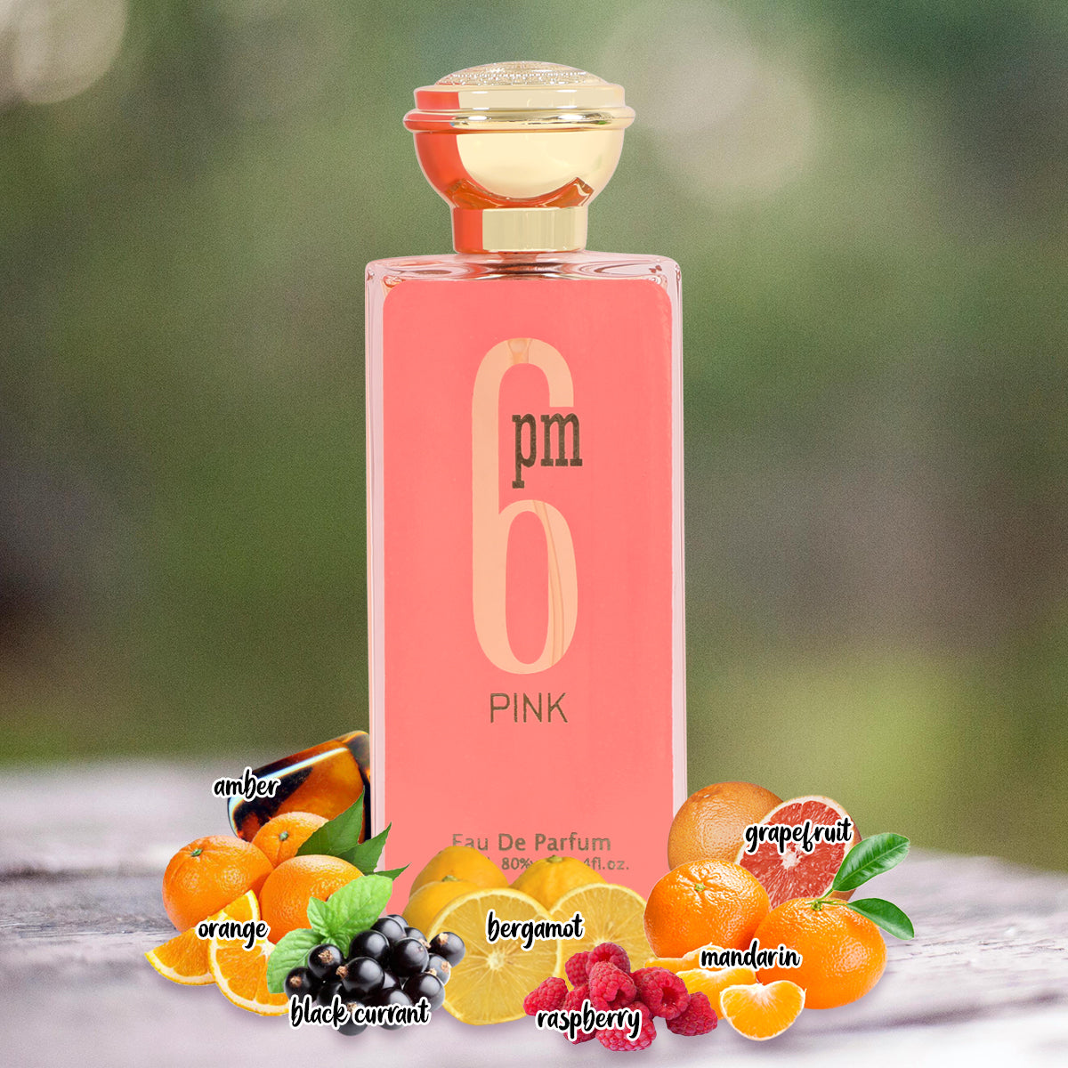 6 Pm Pink Spray Perfume Eau De Parfum For Women - 100ML/3.4FL.OZ./3PCS