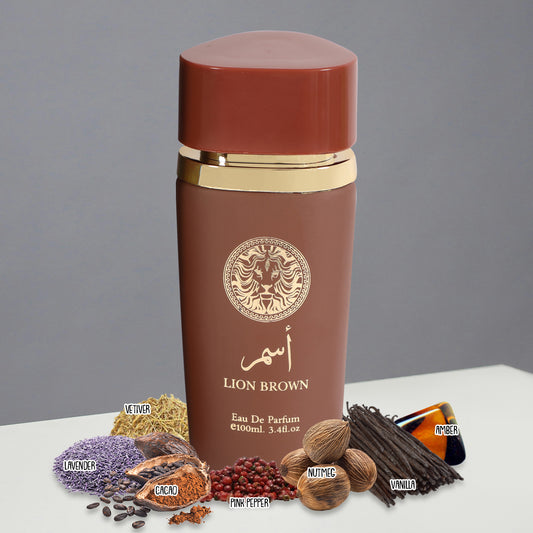 Lion Brown Spray Perfume Eau De Parfum For Men - 100ML/3.4FL.OZ